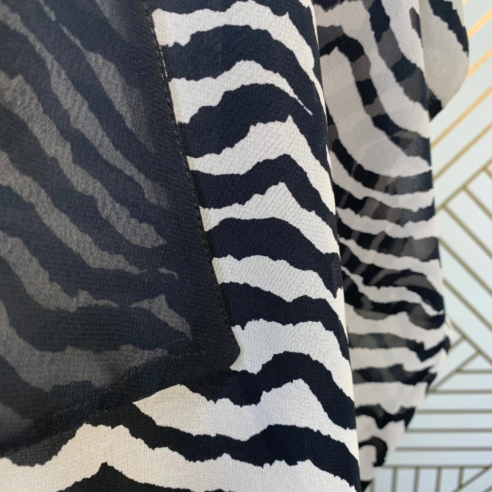 Joseph Ribkoff Zebra Print Open Front Kimono Top - image 3